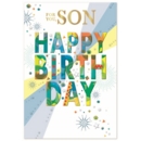 BIRTHDAY CARDS,Son 6's Text & Stars