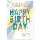 BIRTHDAY CARDS,Son in Law 6's Text & Stars