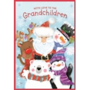 XMAS CARDS,Grandchildren 6's Santa, Snowman & Animals