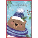 XMAS CARDS,Daddy 6's Bear in Hat & Scarf