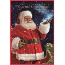 XMAS CARDS,Great Grandson 6's Santa & Sleigh