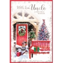 XMAS CARDS,Uncle 6's Decorated Snowy Front Garden