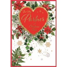 XMAS CARDS,Partner 6's Floral Heart