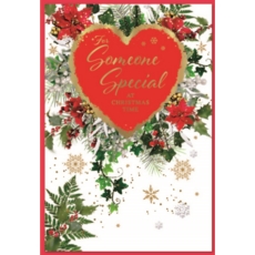 XMAS CARDS,Someone Special 6's Floral Heart