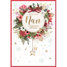 XMAS CARDS,Nan 6's Floral Wreath