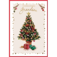 XMAS CARDS,Grandson 6's Christmas Tree and Presents