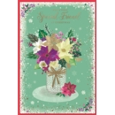 XMAS CARDS,Special Friend 6's Floral Vase