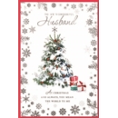 XMAS CARDS,Husband 6's Snowy Christmas Tree