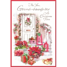 XMAS CARDS,Granddaughter 6's Presents at Front Door