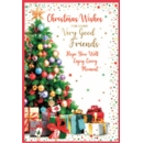 XMAS CARDS,Very Good Friends 6's Christmas Tree & Presents