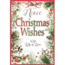 XMAS CARDS,Niece 6's Text & Foliage