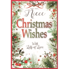 XMAS CARDS,Niece 6's Text & Foliage