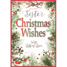 XMAS CARDS,Sister 6's Text & Foliage