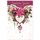 XMAS CARDS,Someone Special 6's Floral Heart Garland