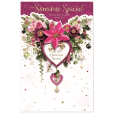 XMAS CARDS,Someone Special 6's Floral Heart Garland