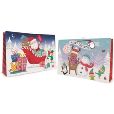 GIFT BAG,Kids Santa (Super Jumbo)