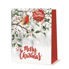 GIFT BAG,Traditional Robin (Large) (Was 1.09)