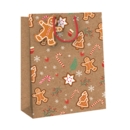 GIFT BAG,Gingerbread Print (Large) (Was 1.09)