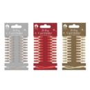 CARD HOLDER,Red, Gold & Silver Assorted Wooden Pegs 20's H/pk