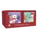 BOXED CARDS,Snowman/Polar Bear Square 10's CDU (Was 1.39)