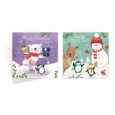 BOXED CARDS,Snowman/Polar Bear Square 10's CDU (Was 1.39)