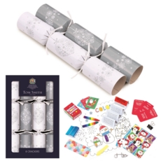CRACKERS,31cm Silver & White 8's