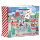 GIFT BAG,Winter Village (Medium) 100% Recylcable