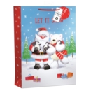 GIFT BAG,Santa & Friends (Extr Large) Recyclable (Was 1.69)