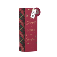 GIFT BAG,Merry Christmas (Bottle) Recyclable (Was 0.99)