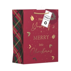 GIFT BAG,Merry Christmas (Medium) Recylcable (Was 0.99)