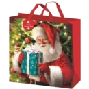 GIFT BAG,Woven Traditional Santa (Square) 45 x 45cm