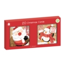 BOXED CARDS,Mini Square Santa & Penguin 20's CDU