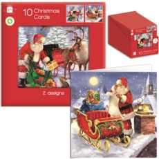 BOXED CARDS,Outdoor Santa Square10's CDU