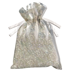 SANTA SACK,Drawstring,3 Asst. Small, Medium, Large(Was 1.99)