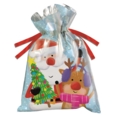 SANTA SACK,Drawstring,3 Asst. Small, Medium, Large(Was 1.99)