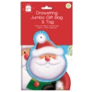 SANTA SACK,Drawstring,Novelty Printed (Jumbo) 46 x 70cm