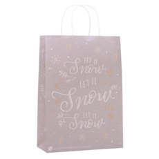 GIFT BAG,Let It Snow (Large)  Recylcable (Was 1.59)