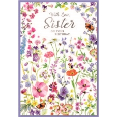 BIRTHDAY CARDS,Sister 6's Wild Flowers