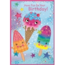 BIRTHDAY CARDS,6's Lollies & Ice Cream