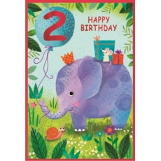 AGE 2 CARDS,Male 6's Elephant & Mouse