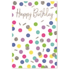BIRTHDAY CARDS,6's Coloured Dots