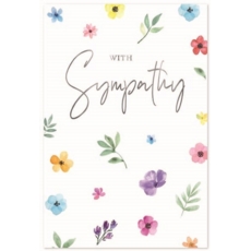 SYMPATHY CARDS, 6's Wild Flowers