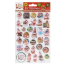 XMAS STICKERS,Vinyl Puffy Elf 2 Assorted