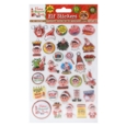 XMAS STICKERS,Vinyl Puffy Elf 2 Assorted