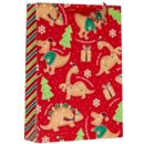 GIFT BAG,Gingerbread Dino (Extra Large) (Was 1.69)