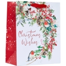 GIFT BAG,Wreath, Robin (Large)