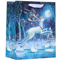 GIFT BAG,Whimsical Reindeer (Large) (Was 1.49)