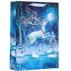 GIFT BAG,Whimsical Reindeer (Extra Large) (Was 1.79)