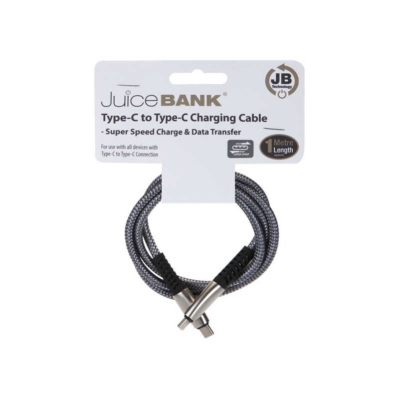 CHARGING & DATA CABLE Type-C to Type-C S. Speed Data Trans.