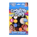 FACE PAINTS, Make Up, Washable 6 Cols 1xSponge 1xBrush H/pk